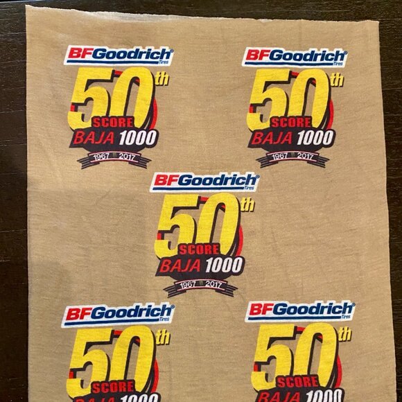 BF Goodrich 50th Baja 1000 Neck Gaiter Face Mask Bandana 1967-2017 - Picture 3 of 3